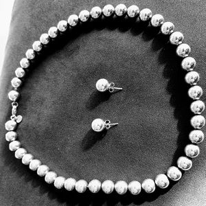 Tiffany Sterling Silver Hardwear Ball Necklace